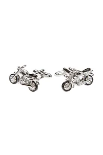 Spinki Srebrne Motocykle - Spinki do mankietów i krawatów - miniaturka - grafika 1