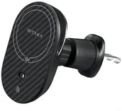 Uchwyty samochodowe do telefonów - Uchwyt samochodowy z ładowarką bezprzewodową PITAKA MagEZ Pro 2 Qi2 15W NFC Magsafe czarno szary - miniaturka - grafika 1