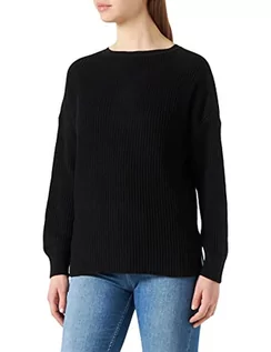 Swetry damskie - Replay Sweter damski, 098 czarny, L - grafika 1