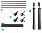 Inne akcesoria studyjne - Statyw do Tła Fotograficznego Teł Zestaw 200x300cm - miniaturka - grafika 1