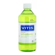 Płyny do płukania jamy ustnej - Vitis Vitis Orthodontic płyn do płukania jamy ustnej dla osób noszących aparaty ortodontyczne smak Apple Mint 500 ml - miniaturka - grafika 1