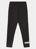 Legginsy - Puma Legginsy Ess Logo 671133 Czarny Tight Fit - miniaturka - grafika 1