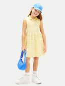 Sukienki i spódniczki dla dziewczynek - Tommy Hilfiger Sukienka codzienna KG0KG08486 Żółty jasny Regular Fit - miniaturka - grafika 1