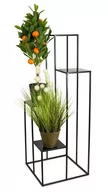 Kwietniki - Nowoczesny kwietnik stojak czarny 110 cm 10-1538 - miniaturka - grafika 1