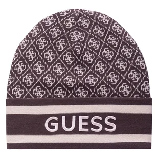Damska Czapka zimowa GUESS SEVYN 4G LOGO BEANIE SWTR W4BZ21Z3JD2-FN0T – Brązowy - Czapki damskie - miniaturka - grafika 1