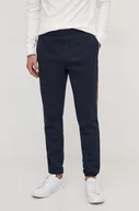 Spodnie męskie - Tommy Hilfiger spodnie dresowe kolor granatowy wzorzyste - miniaturka - grafika 1