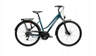 Rowery - Damski rower trekkingowy KROSS TRANS 4.0 rozmiar M Turkusowy - miniaturka - grafika 1