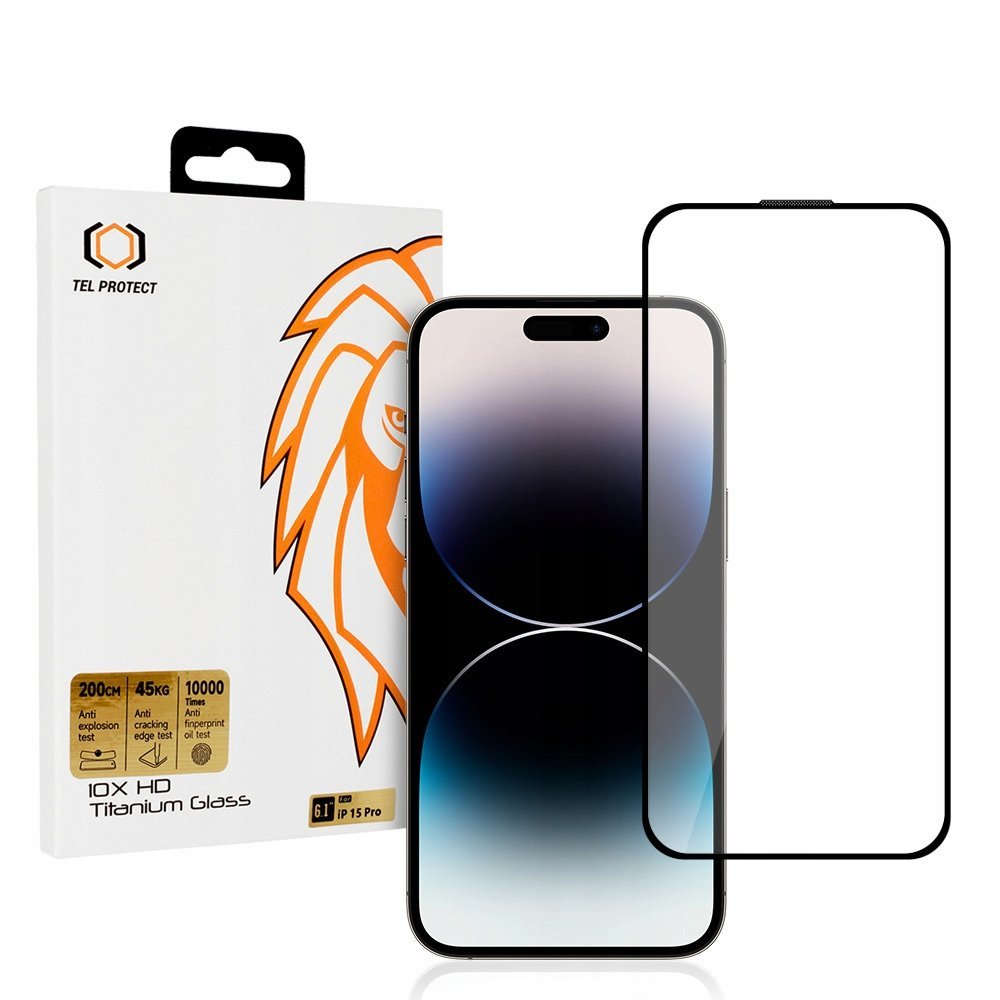 Hartowane szkło 10X HD Titanium do Iphone 15 Pro