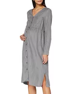 Sukienki ciążowe - ESPRIT Maternity Sukienka damska Wvn Ls, Grey Denim - 920, 44 PL - miniaturka - grafika 1