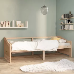 shumee shumee 3 osobowa sofa/łóżko lite drewno sosnowe 90 x 200 cm - Łóżka - miniaturka - grafika 1