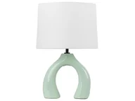 Lampy stojące - Lampa stołowa ceramiczna jasnozielona ABBIE - miniaturka - grafika 1