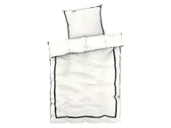 Pościel - LIVARNO home Pościel satynowa, 140 x 200 cm (Biały/ czarny) - miniaturka - grafika 1