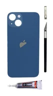 Części serwisowe do telefonów - OEM Panel tylny niebieski do iPhone 13 BigHole szkło klapka baterii plecki - miniaturka - grafika 1