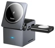 Ładowarki do telefonów - Hoco 3w1 Magsafe 15W CQ8 czarna - miniaturka - grafika 1