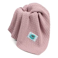 Koce i narzuty dla dzieci - Koc bubble DUSTY PINK - miniaturka - grafika 1