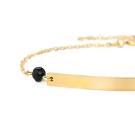 Bransoletki - Bransoletka celebrytka STAL SZLACHETNA POZŁACANA - miniaturka - grafika 1