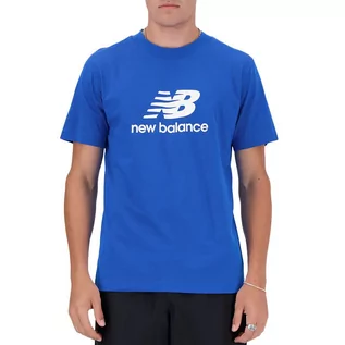 Koszulki męskie - Koszulka New Balance MT41502BUL - niebieska - grafika 1