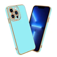 Etui i futerały do telefonów - Etui ochronne Cadorabo do Apple iPhone 13 PRO w kolorze turkusowym Etui na telefon komórkowy Etui ochronne na aparat TPU - miniaturka - grafika 1