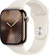 Smartwatch - Apple Watch 10 GPS + Cellular 46mm Gold Titanium M/L Biały MWYY3QF/A - miniaturka - grafika 1