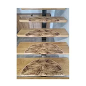 Dywany - NAKŁADKI SCHODOWE BRUSH BEŻOWY/BRĄZOWY - miniaturka - grafika 1