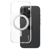 Etui i futerały do telefonów - Etui PANZERGLASS Feature Kickstand do Apple iPhone 16 Pro MagSafe Przezroczysto-srebrny - miniaturka - grafika 1