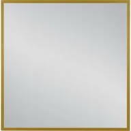 Lustra - Lustro łazienkowe w złotej ramie aluminiowej 80x80cm - miniaturka - grafika 1