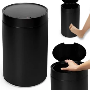 Kosz na śmieci automatyczny JUNK czarny - Zabawki zręcznościowe - miniaturka - grafika 1