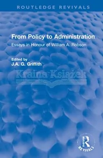 From Policy to Administration - Pozostałe książki - miniaturka - grafika 1