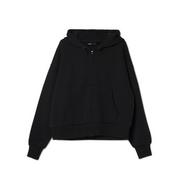 Bluzy damskie - Cropp - Czarna rozpinana bluza z kapturem - Czarny - miniaturka - grafika 1