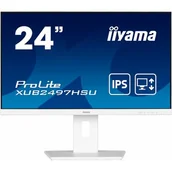 Monitory - iiyama ProLite XUB2497HSU-W2 24" IPS LED 1ms biały - miniaturka - grafika 1