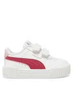 Buty dla dziewczynek - Puma Sneakersy Carina 3.0 V Inf 401480 06 Biały - miniaturka - grafika 1