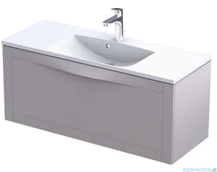 Oristo Skagen szafka z umywalką wisząca 119x50x45 piaskowy mat OR49-SD1S-120-10/UME-AM-120-92-C | - Szafki łazienkowe - miniaturka - grafika 1