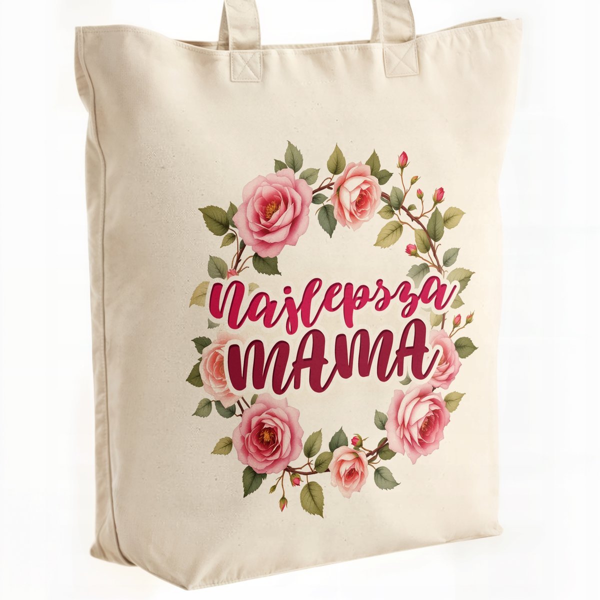 Torba bawełniana premium na zakupy Dzień Matki Prezent Najlepsza Mama