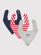 Śliniaki i fartuszki - Tommy Hilfiger Komplet 3 śliniaków Bibdana KN0KN01253 Kolorowy - miniaturka - grafika 1