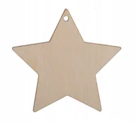 Bombki - ZAWIESZKA drewniana GWIAZDKA sklejka 10cm - miniaturka - grafika 1