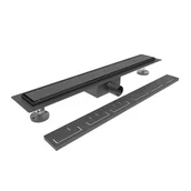 Odpływy liniowe - Odpływ liniowy prysznicowy Best Drain Plus 700 mm czarny Durasan - miniaturka - grafika 1