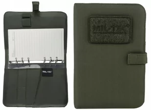Mil-Tec Notes Notatnik Taktyczny Wymienny W Etui  Na Rzep Velcro Small 14,5X20,5 Olive - Notesy i bloczki - miniaturka - grafika 1