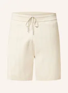 Spodenki damskie - Calvin Klein Szorty Z Dzianiny Regular Fit weiss - miniaturka - grafika 1
