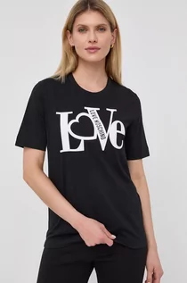 Koszulki i topy damskie - Love Moschino t-shirt damski kolor czarny - grafika 1