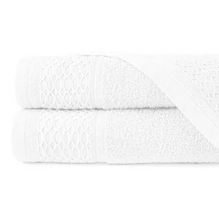 Ręcznik 30 x 50 Kąpielowy Bawełna Solano Biały - Ręczniki - miniaturka - grafika 1