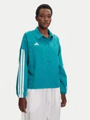 Kurtki damskie - adidas Kurtka przejściowa Tiro x Common Goal Coaches JL9204 Turkusowy Loose Fit - miniaturka - grafika 1