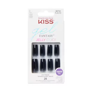 KISS Sztuczne Paznokcie Gel Fantasy - Jelly Color (rozmiar L) 1op.(28szt) - Sztuczne paznokcie i akcesoria - miniaturka - grafika 1