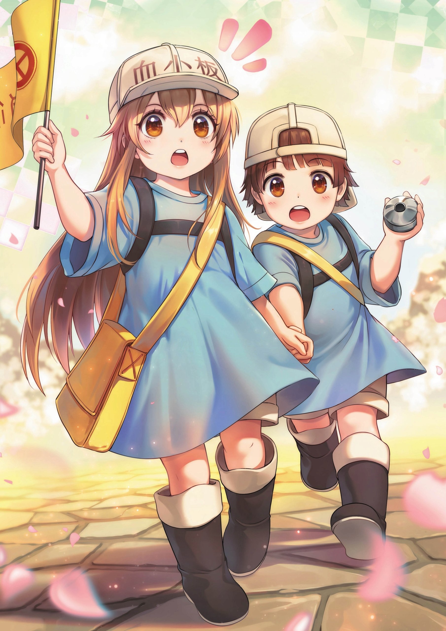 Plakat A2 anime manga Cells at work Hataraku saibo