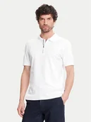 Koszulki męskie - Pierre Cardin Polo C5 21455.2119 Biały Regular Fit - miniaturka - grafika 1