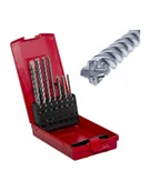 Wiertła - Fischer Hammer drill set Quattric II Set, SDS plus (5 pieces,  5-12mm) - miniaturka - grafika 1