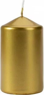Bispol Świeca walec SW60/100-213, ZŁOTY METALIK, 1 szt 5906927036960 - Świece - miniaturka - grafika 1