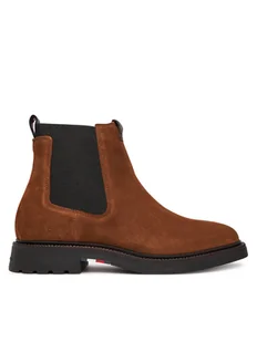 Tommy Hilfiger Sztyblety Comfort Lwt FM0FM05592 Brązowy - Botki męskie - miniaturka - grafika 1