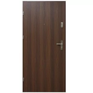 Drzwi wejściowe wewnątrzlokalowe Dioryt 90 cm lewe orzech premium - Drzwi zewnętrzne - miniaturka - grafika 1