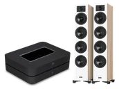 Zestawy stereo - Bluesound POWERNODE (czarny) + Diva 6 (dąb) - miniaturka - grafika 1