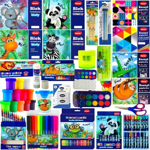 Wyprawka Szkolna Zestaw Szkolny Do Szkoły Zestaw Plastyczny Xxxl Klasa 1-8 - Przybory szkolne - miniaturka - grafika 1